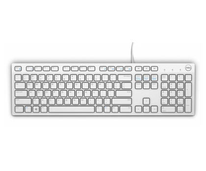 Klawiatura DELL KB216-B QuietKey USB (biała) 580-ADGM